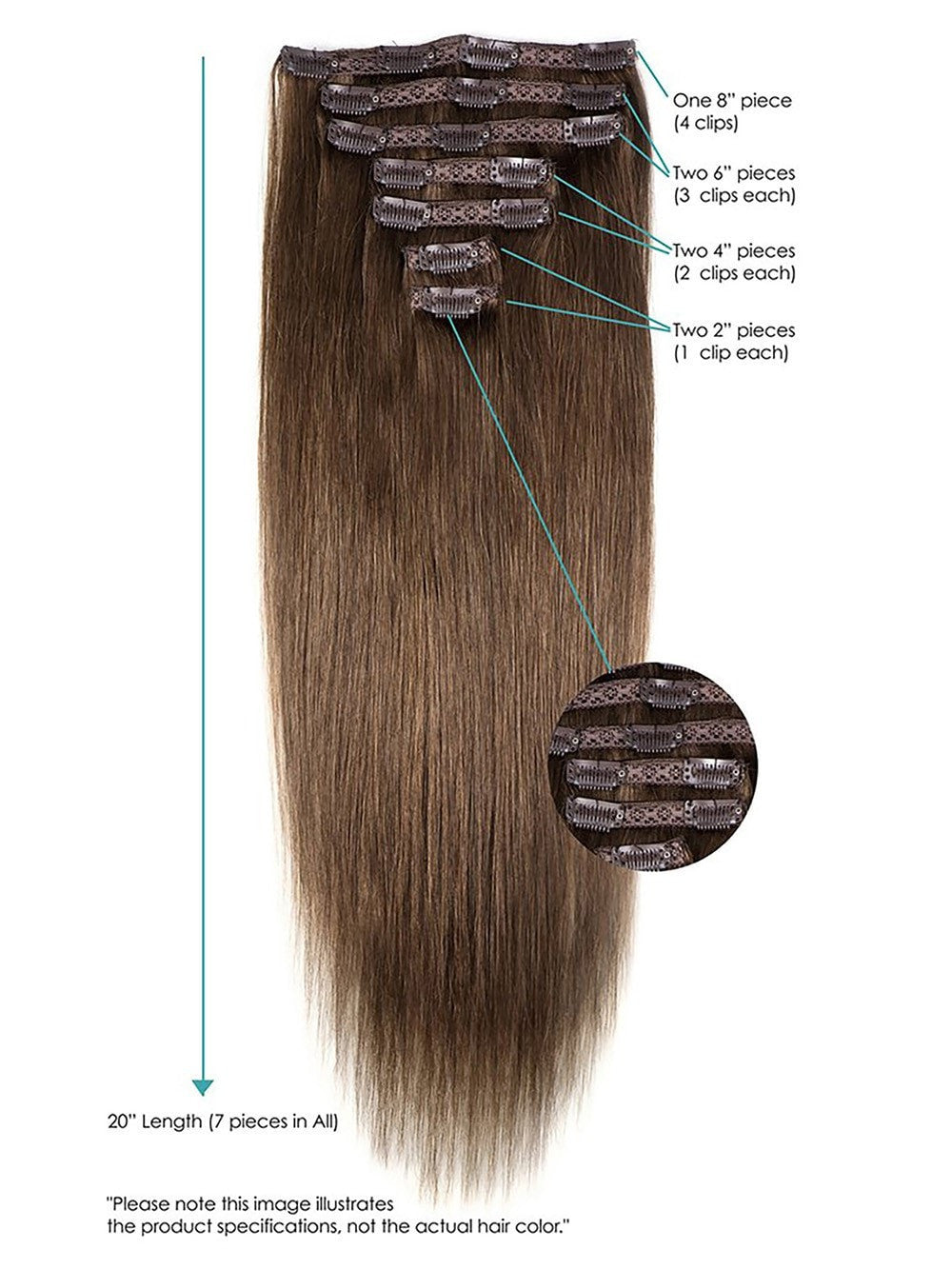 20" Clip-In Hair Extensions | Remy Human Hair (7 Piece) | Unavailable