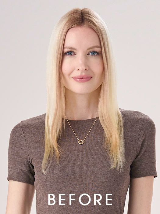 Barely There Straight 16" | Synthetic Hair Topper (Hand Tied)
