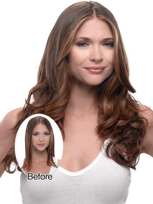 23" Wavy HF Synthetic Hair Extension (1 Piece) | Clip In